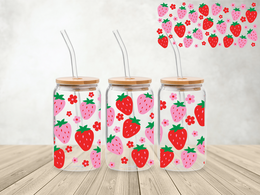 Strawberries (16 oz. Libbey Cup Wrap Transfer)