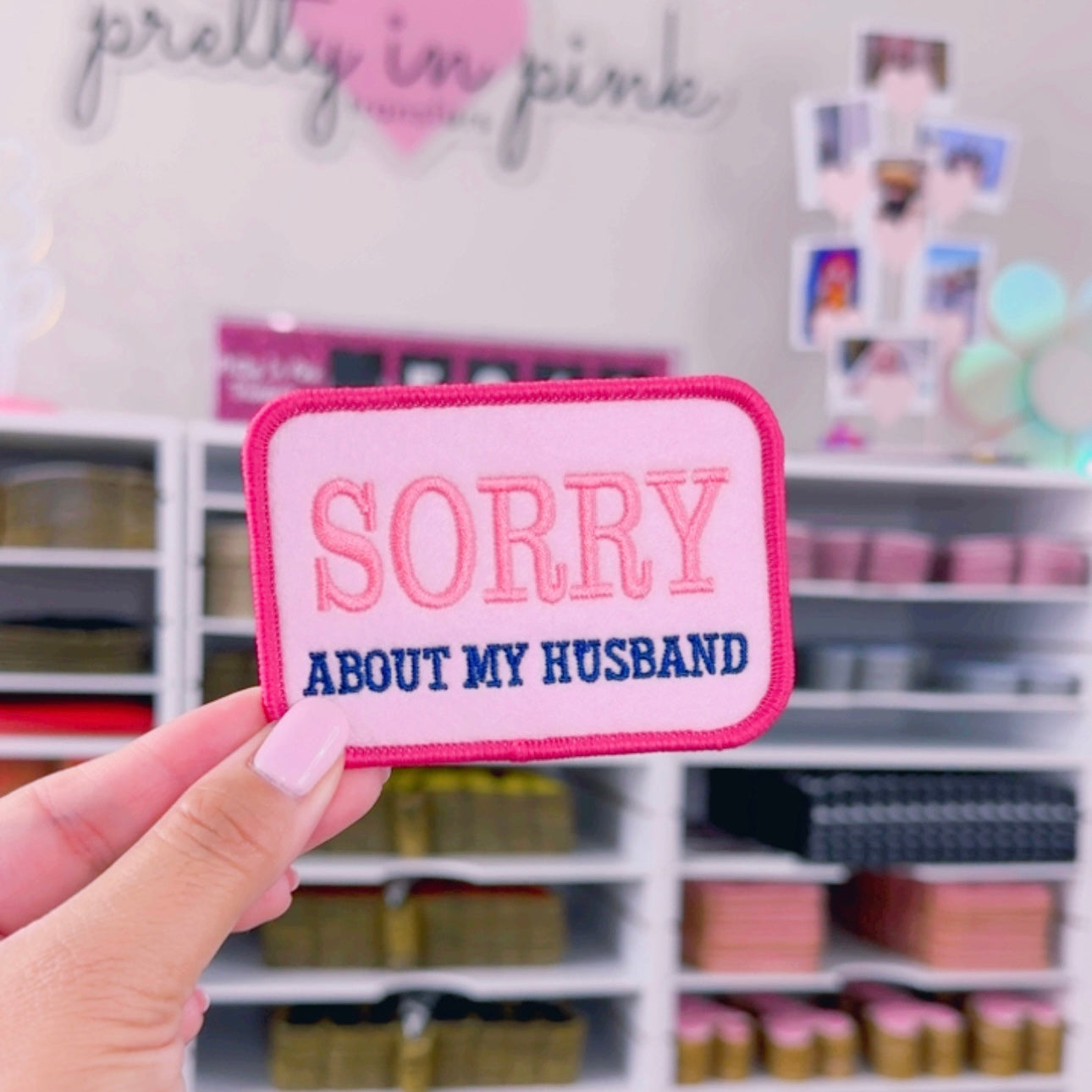 Sorry About My Husband - Embroidered Patch