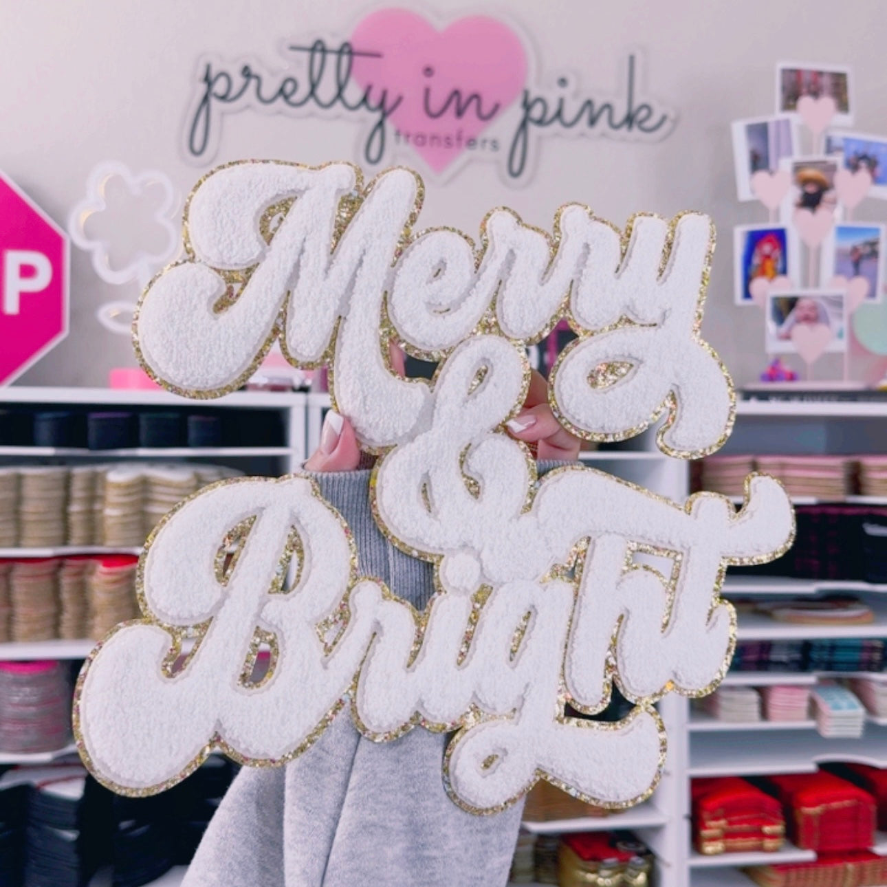 Merry & Bright - Chenille Patch