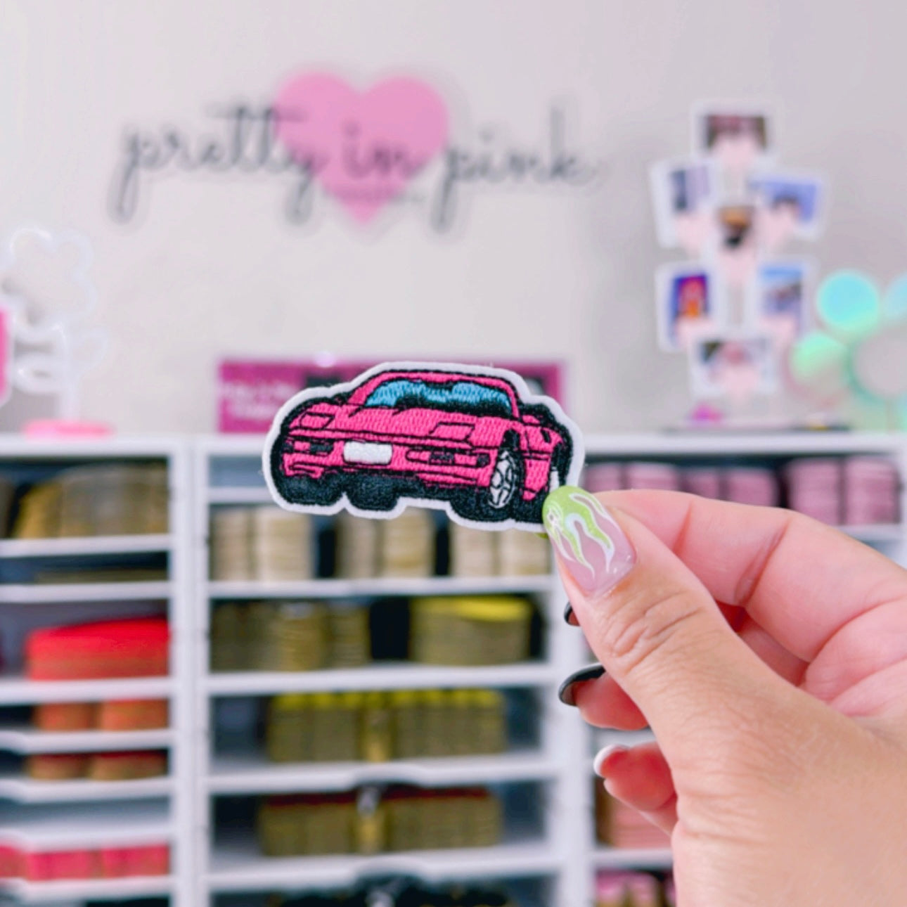 Pink Convertible - Embroidered Patch