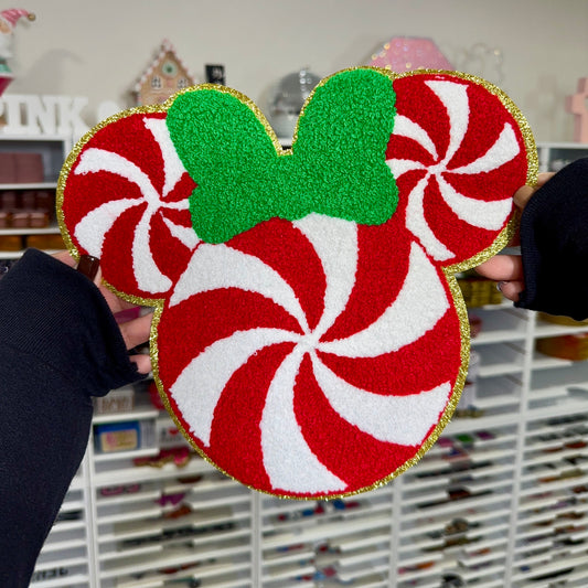 Peppermint Mouse - Chenille Patch