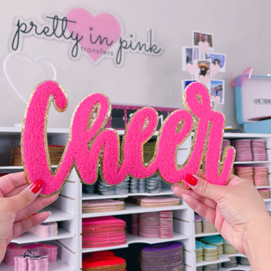 Cheer Cursive - Chenille Patch