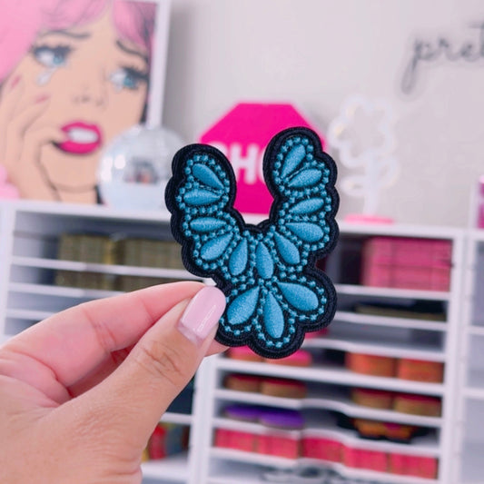 Black & Blue Jewels - Embroidered Patch