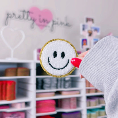 Smiley Face - Chenille Patch