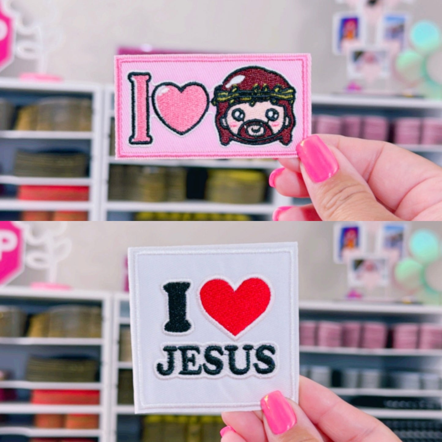 I Love Jesus - Embroidered Patch