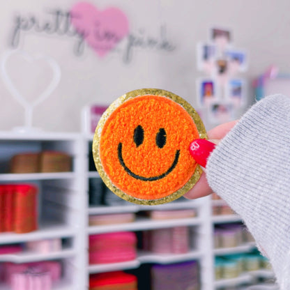 Smiley Face - Chenille Patch