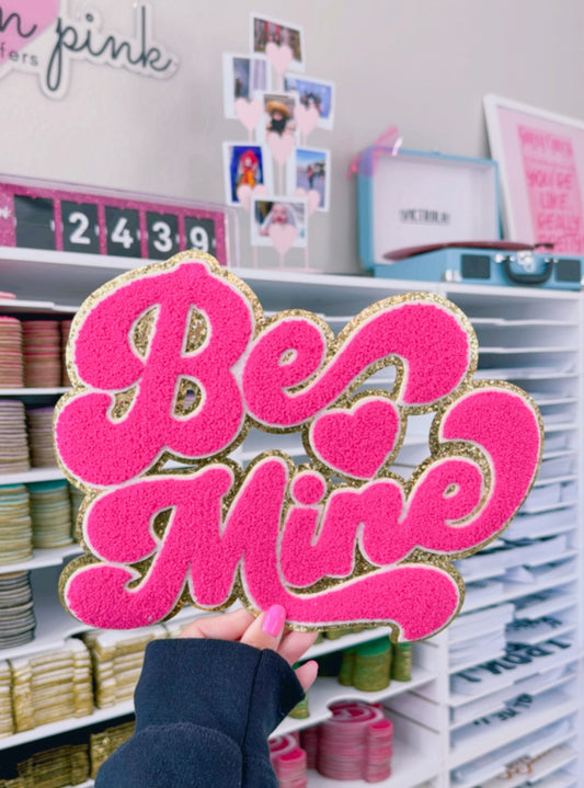 Be Mine Cursive - Chenille Patch