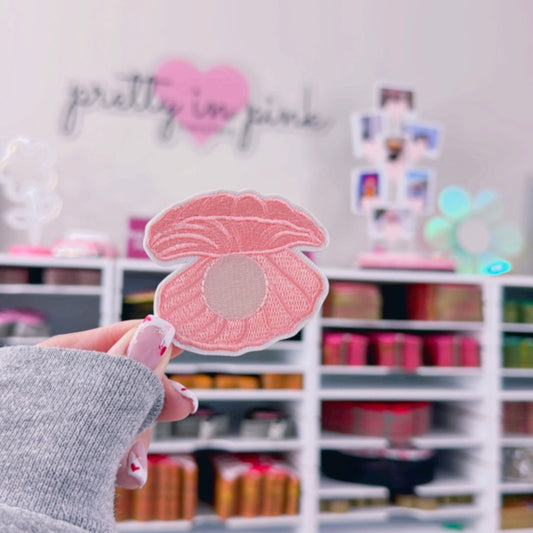 Pink Clam - Embroidered Patch