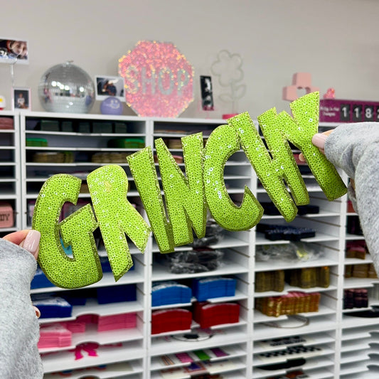 Grinchy - Sequin Patch