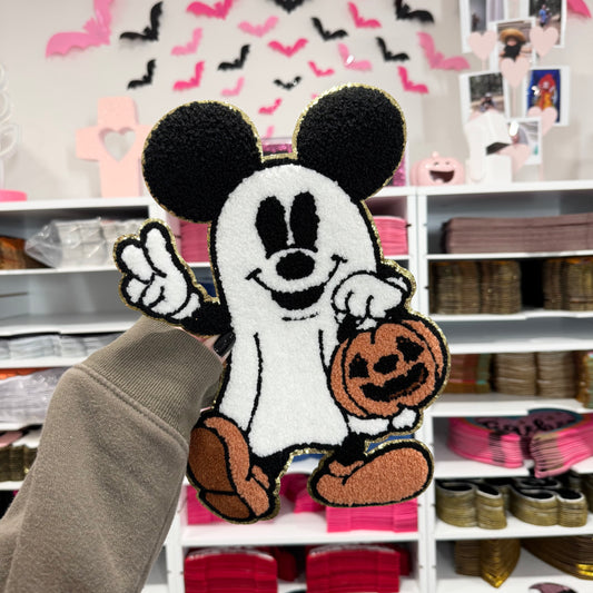 Mouse Ghost - Chenille Patch