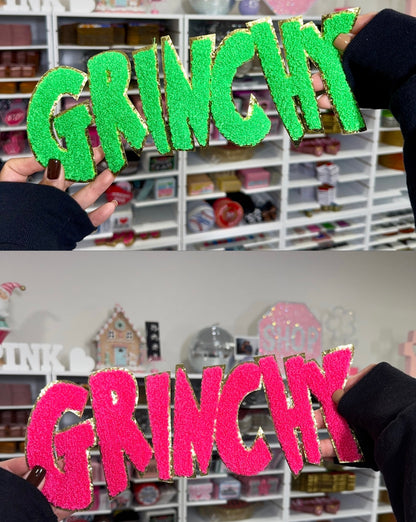 Grinchy - Chenille Patch