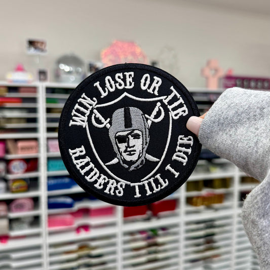 Win Lose or Tie - Embroidered Patch