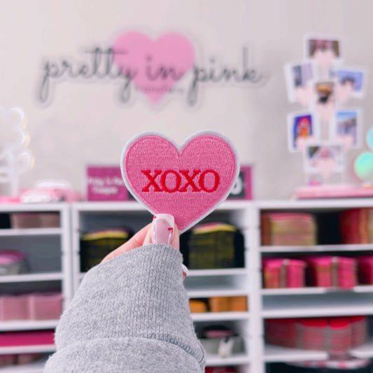 Xoxo Candy Heart - Embroidered Patch