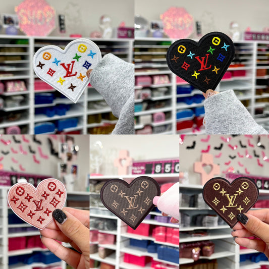 LV Heart - Embroidered Patch
