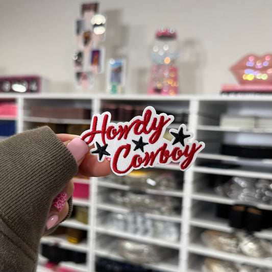 Howdy Cowboy - Embroidered Patch