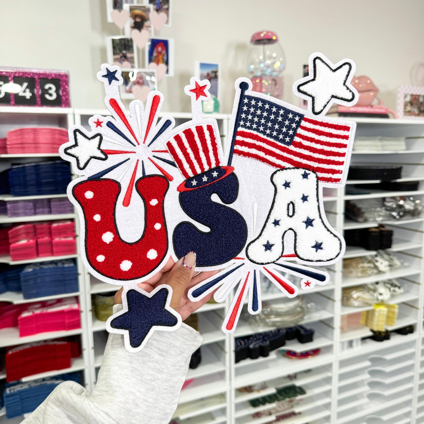 USA Fireworks -  Chenille Patch