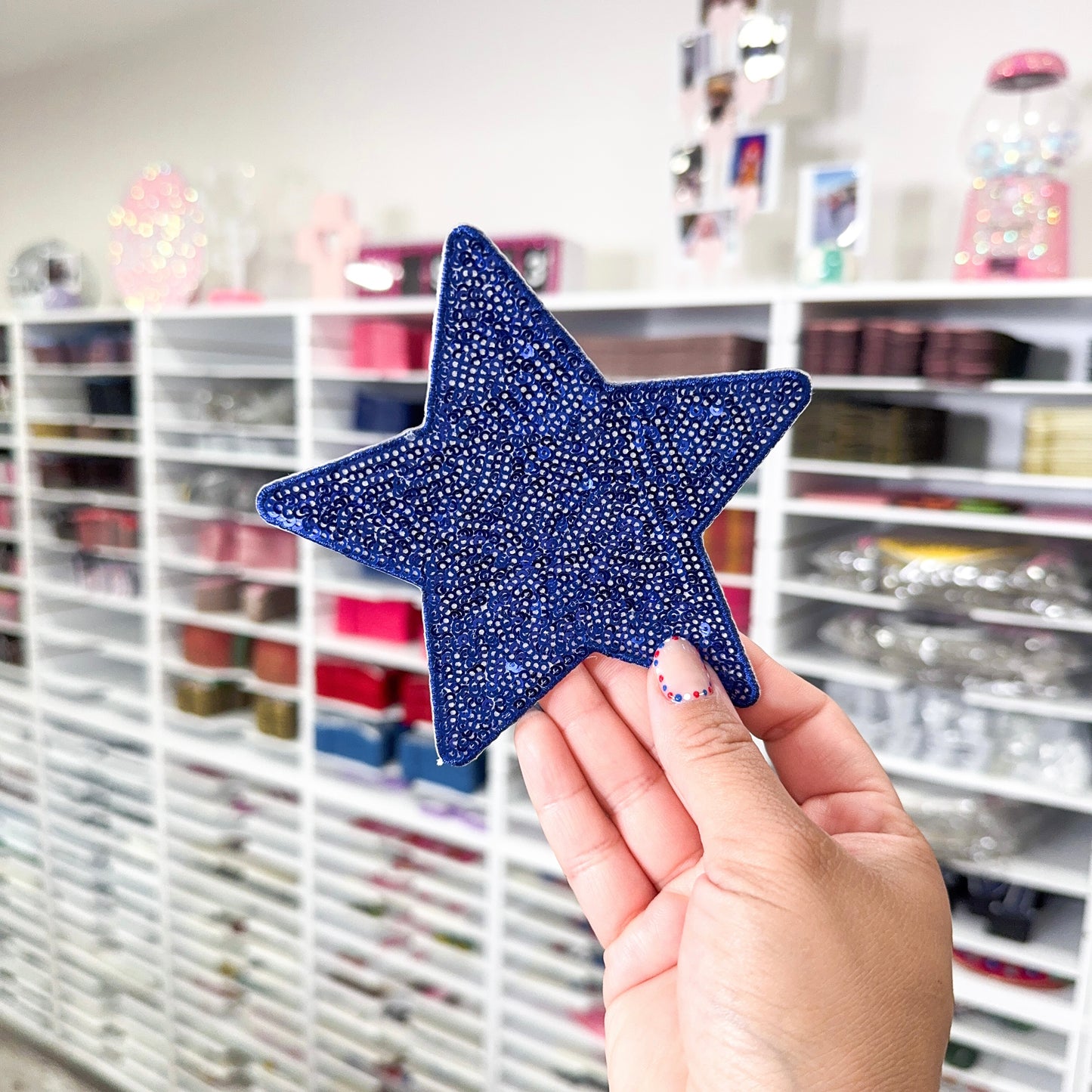 Red, White & Blue Stars - Sequin Patches (Set of 3)