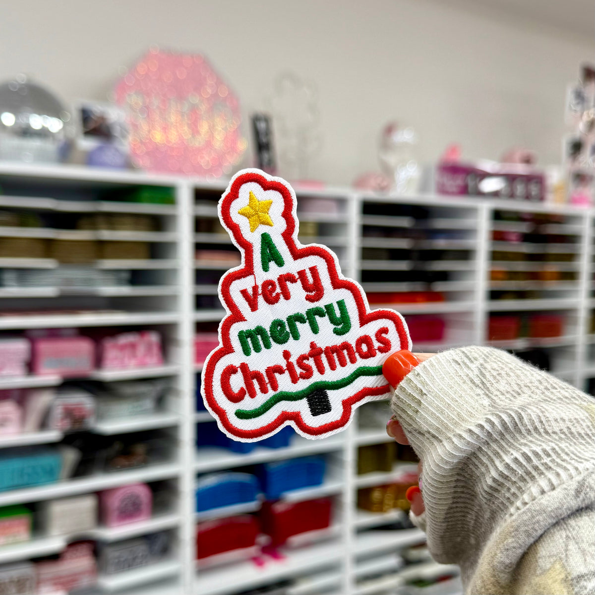 A Very Merry Christmas - Embroidered Patch
