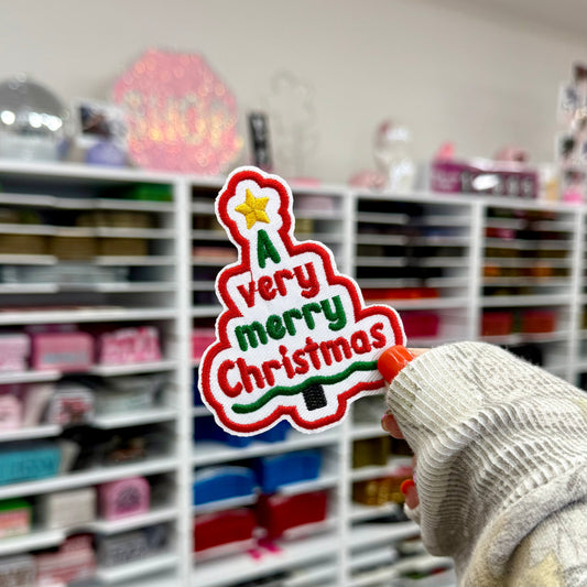 A Very Merry Christmas - Embroidered Patch