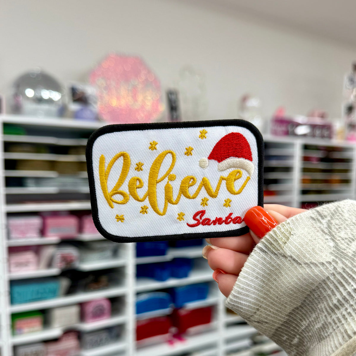 Believe Santa - Embroidered Patch