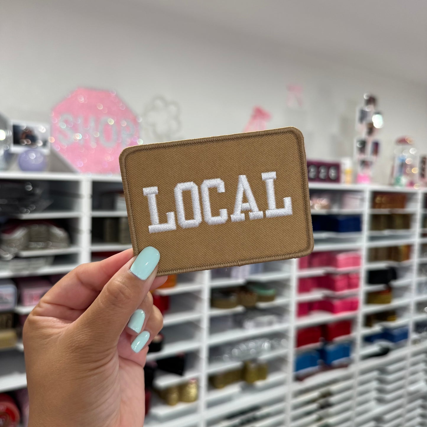 Beige Local - Embroidered Patch