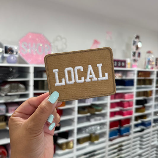 Beige Local - Embroidered Patch