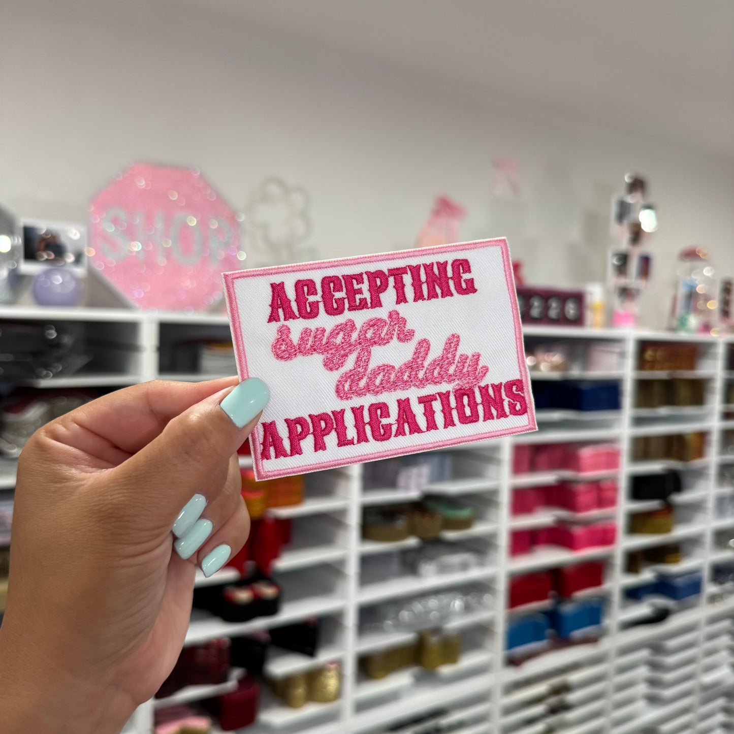 Accepting Sugar Daddy Applications - Embroidered Patch