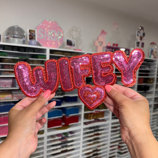 Wifey - Sequin Patch