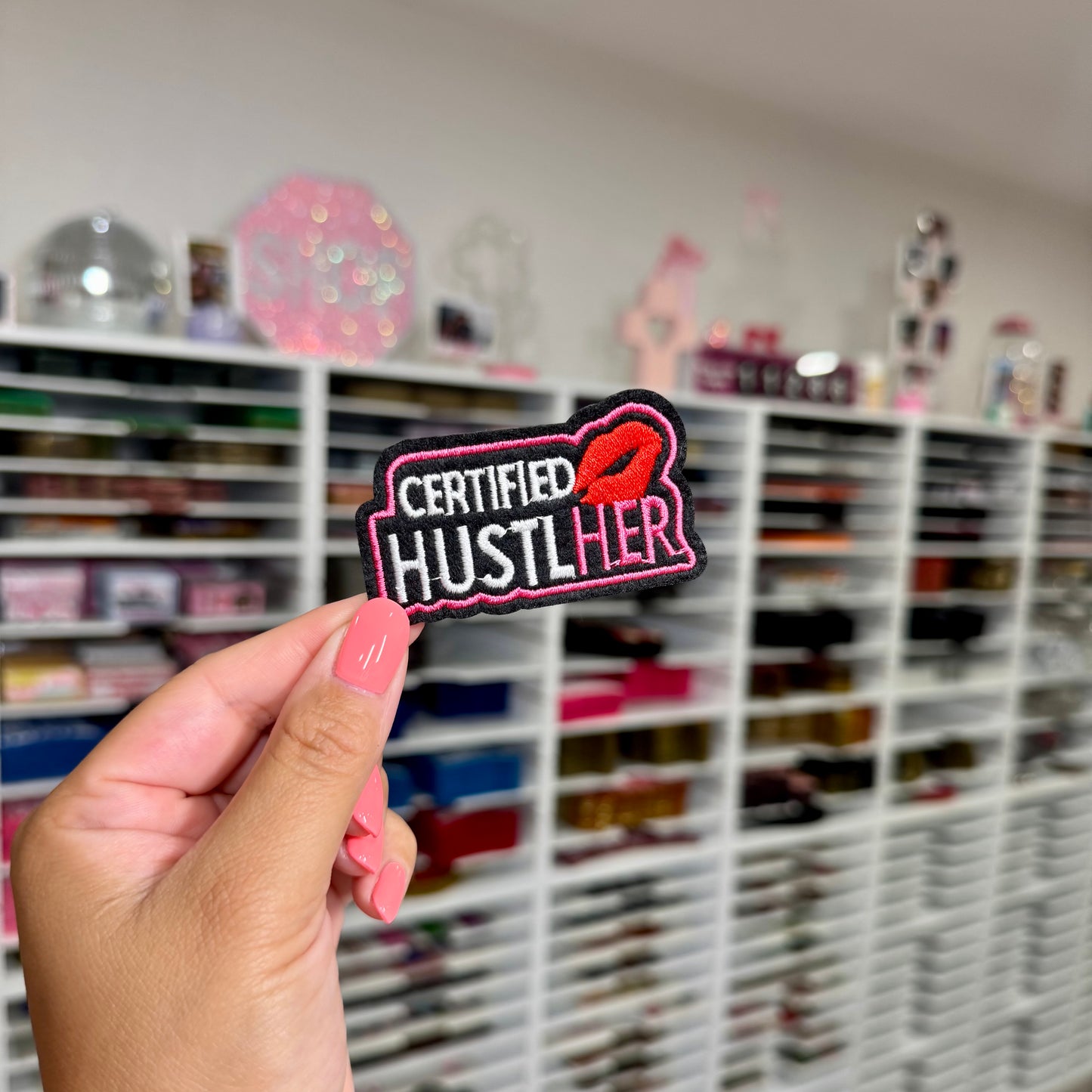 Certified HustlHER - Embroidered Patch