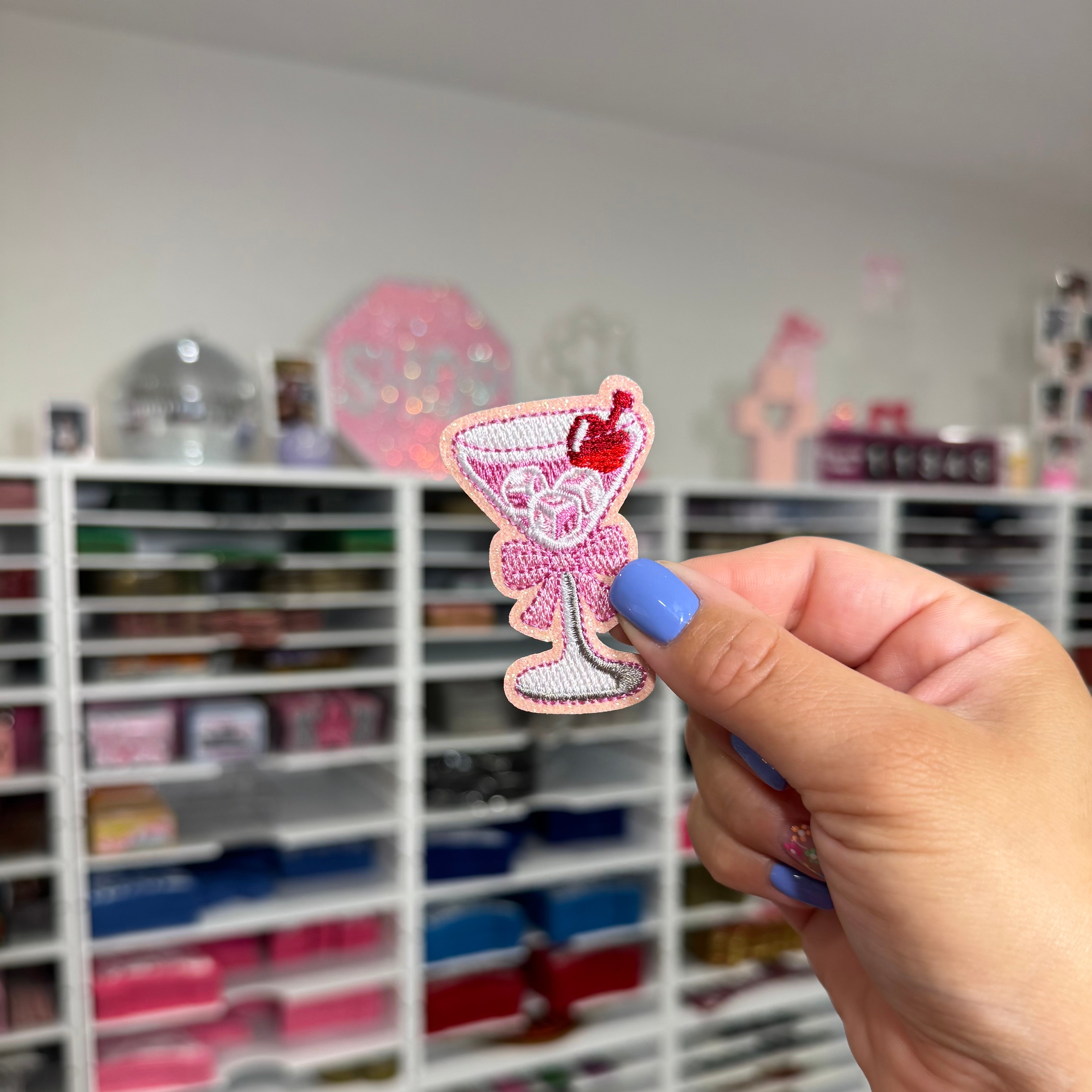 Cutie Cocktail - Embroidered Patch – Pretty In Pink Transfers