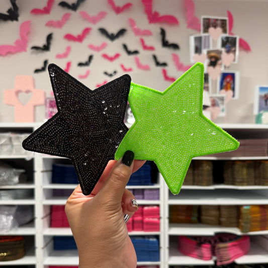 Halloween Stars - Sequin Patches (Set of 4)