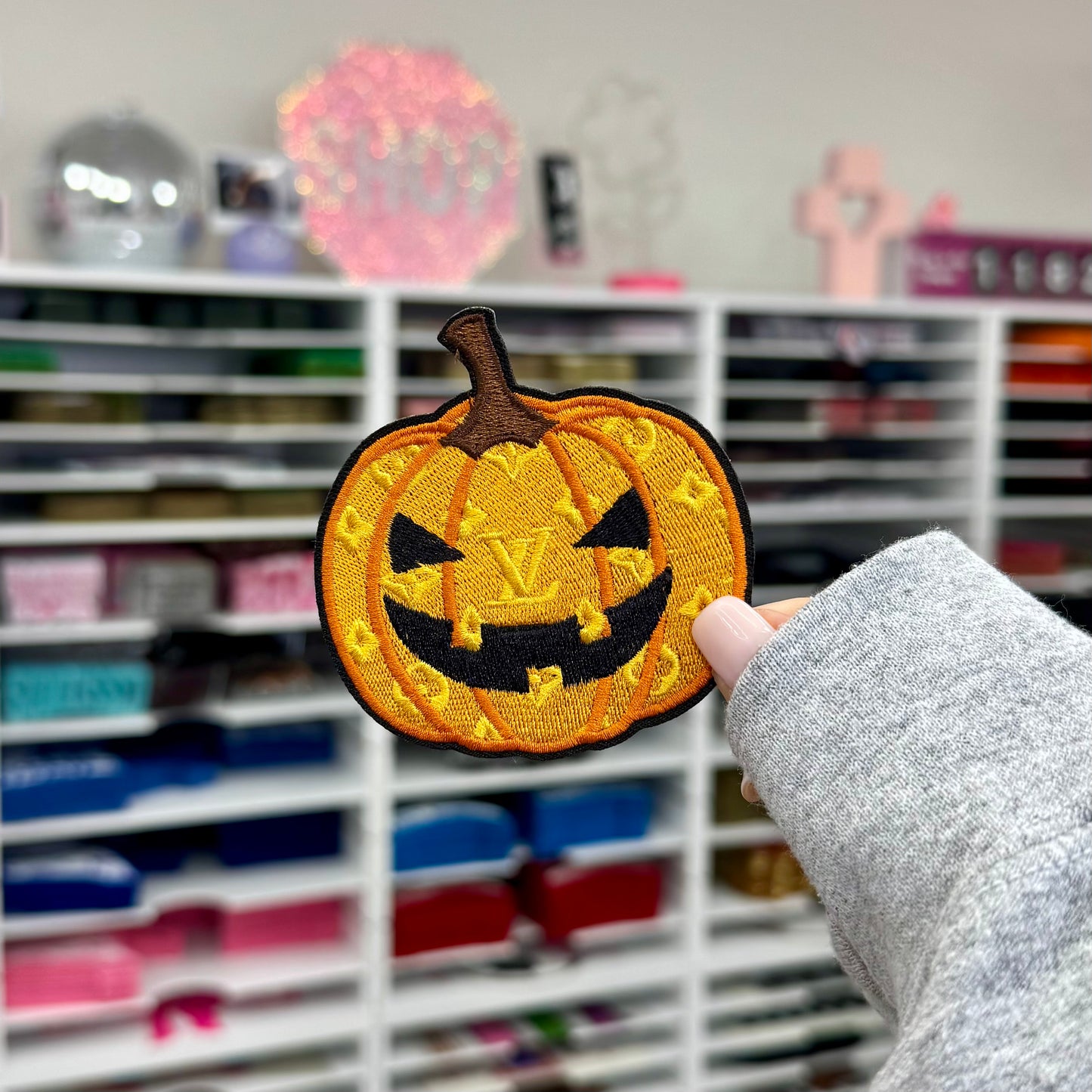 LV Pumpkin - Embroidered Patch